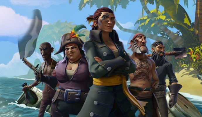 Un équipage de Pirates de Sea of Thieves