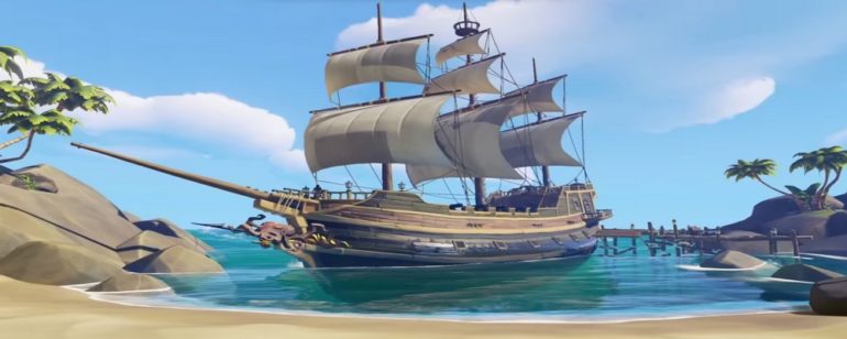 L'image d'un bateau de Sea of Thieves