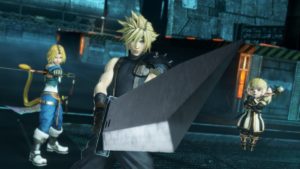 Dissidia Final Fantasy NT Cloud, Zidane et un genre de patate habillée