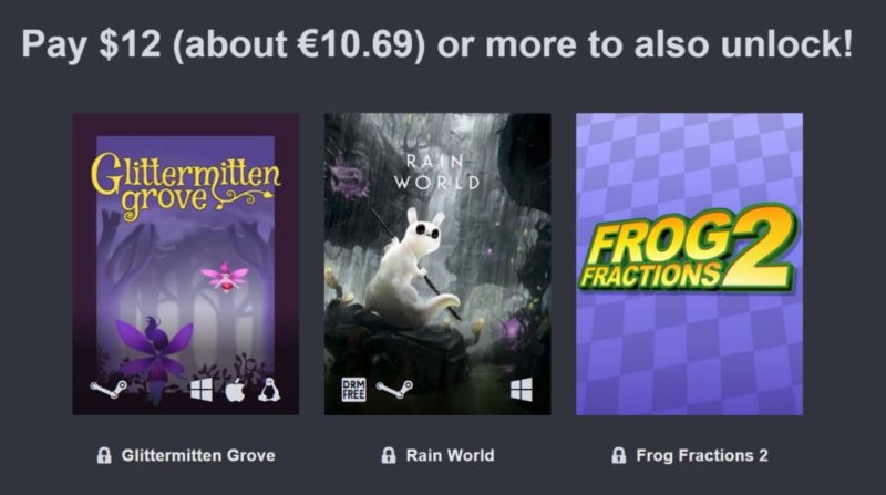 Humble Adult Swim Games Bundle palier 3 : Glittermore Grove, Frog Fractions 2, Rain World