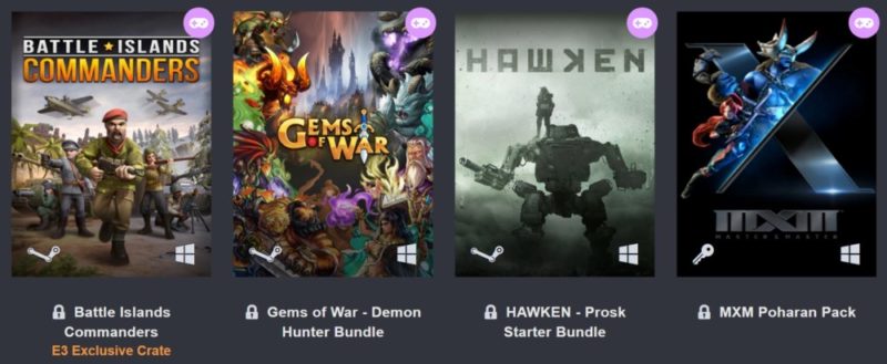 E3 2017 Humble Bundle Digital Ticket premier palier