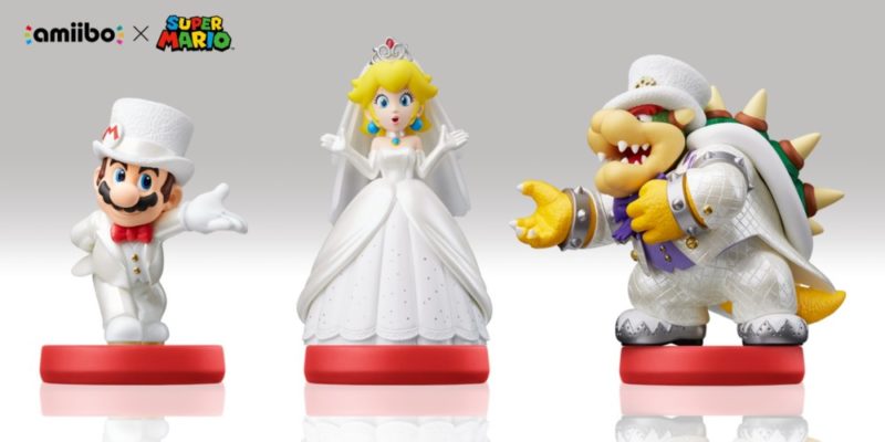 Super Mario Odyssey amiibo Mario Peach et Bowser