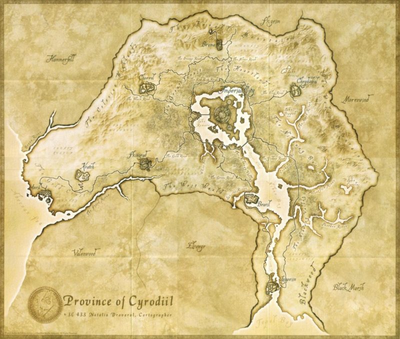 Beyond Skyrim - Map HD de Cyrodiil