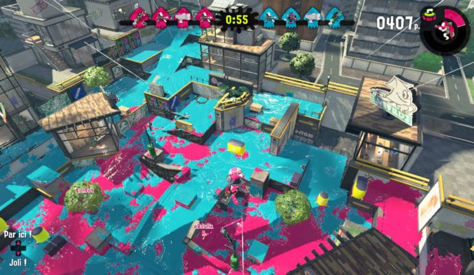 Test Splatoon 2 - Vue sur la carte