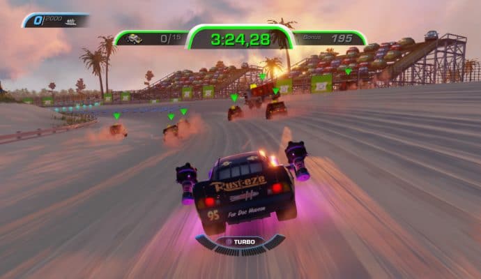 Test Cars 3 : Course vers la victoire - Course avec grenades