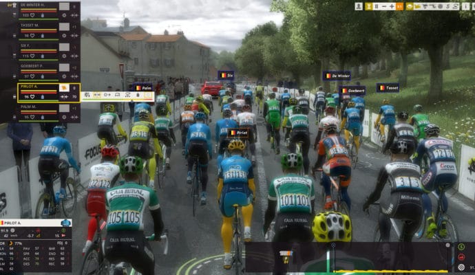 Pro Cycling Manager 2017 pro cyclist en course