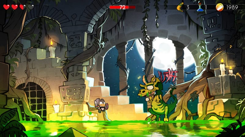 Wonder Boy: The Dragon's Trap combat