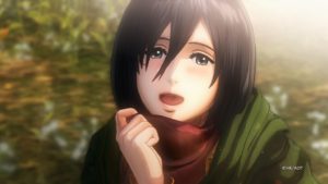 Attack on Titan 2 Mikasa est contente