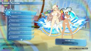 Senran Kagura Peach Beach Splash menu