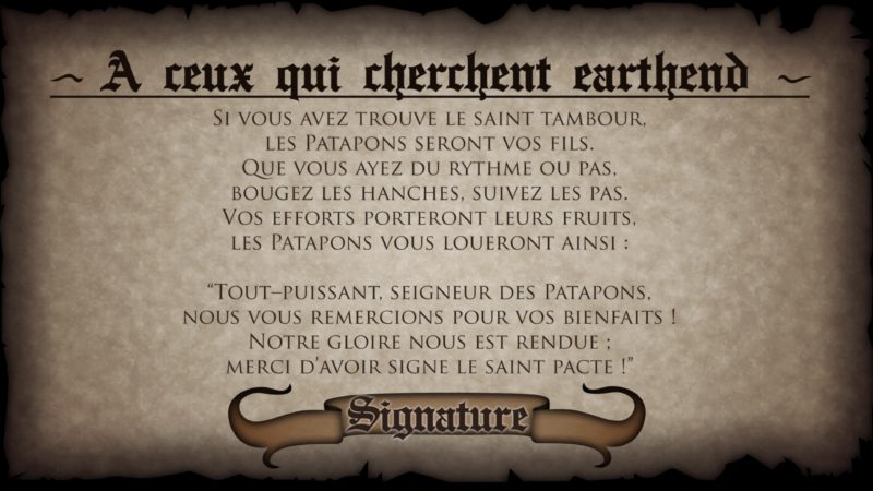 Test Patapon Remastered - Texte ambiance