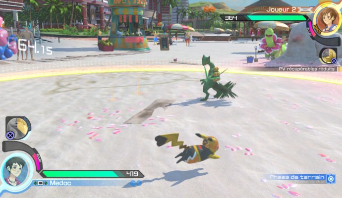 Pokkén Tournament DX - Pikachu contre Jungko