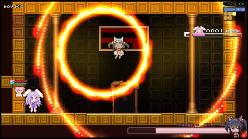 Test Rabi-Ribi - Combat de boss dans la pyramide