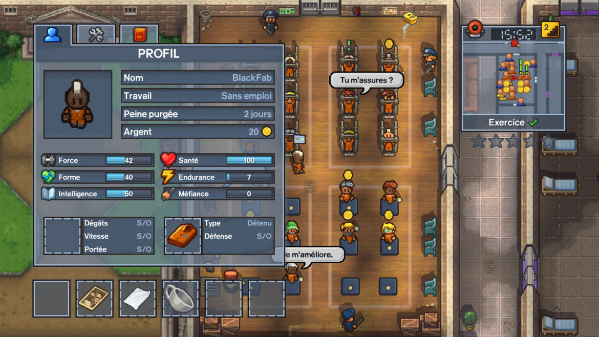 The Escapists 2 - statistiques