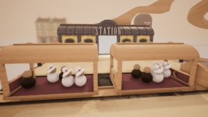 Tracks – the train set game gare et passagers en bois