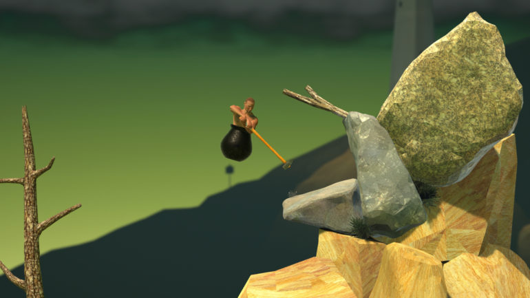 getting over it saut de l'homme-chaudron