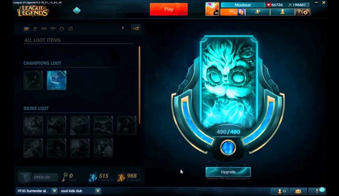 League of Legends essence bleue