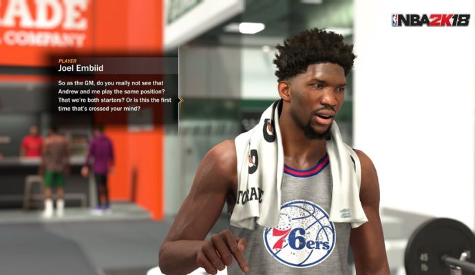 NBA 2K18 entrainement