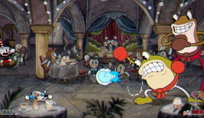 Cuphead boss grenouilles