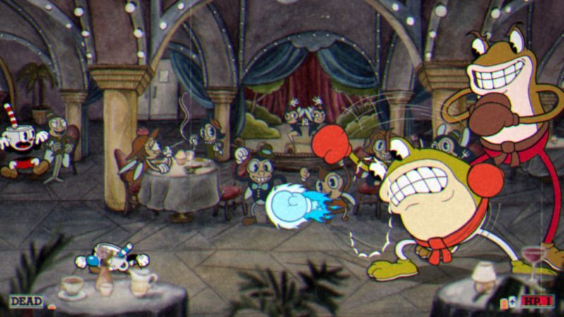 Cuphead boss-fight crapauds