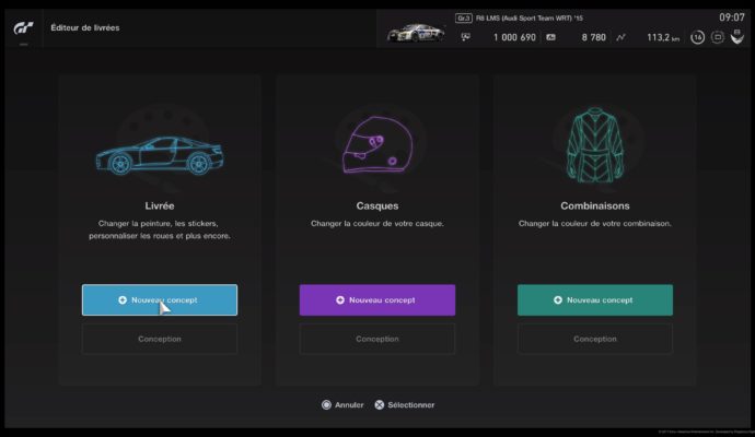 Test Gran Turismo Sport - Editeur