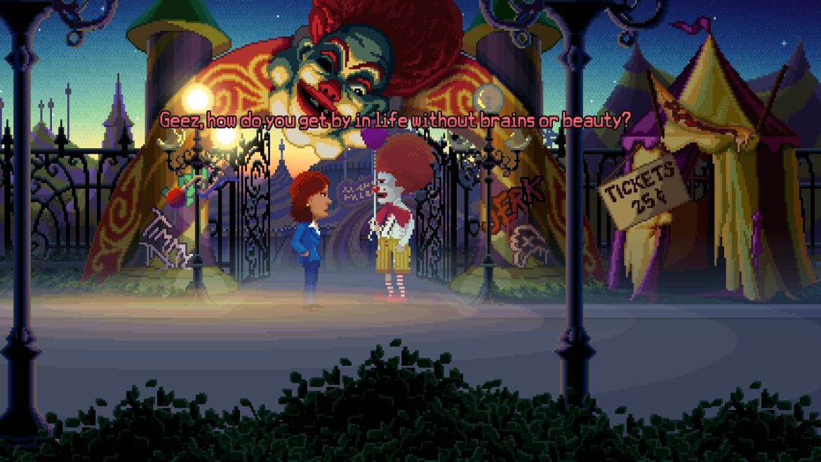 Thimbleweed Park clown