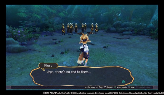 Utawarerumono: Mask of Truth Kiwru vs les soldats