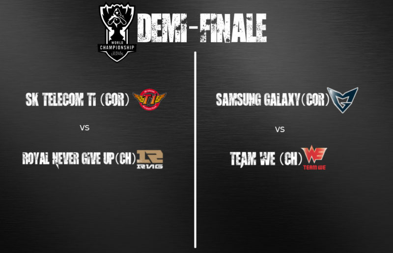 Coupe du monde League of Legends - Demi-finale