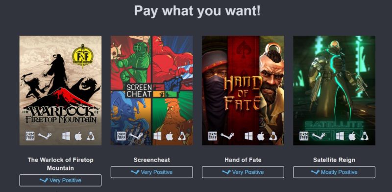 humble down under bundle screancheat hand of fate reign warlock on the firetop mountain