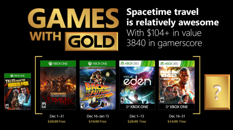 Games with Gold décembre 2017