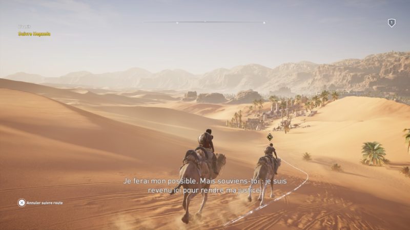 Assassin's Creed Origins - traversée du désert