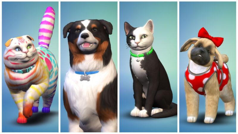 Les Sims 4 CHiens et Chats couleurs