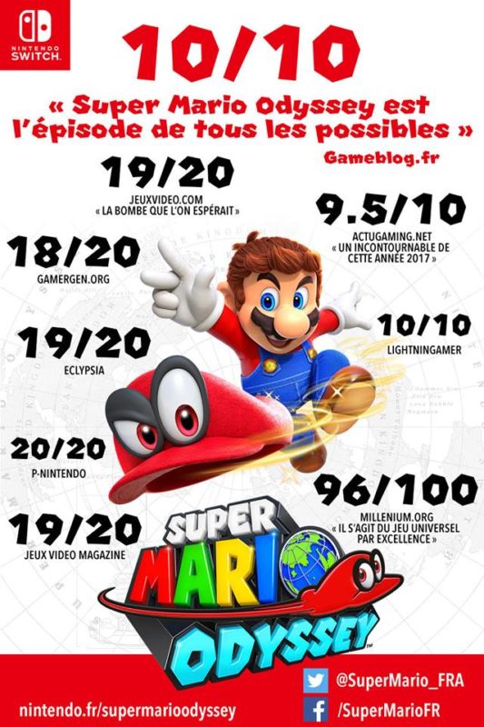 Super Mario Odyssey affiche Nintendo