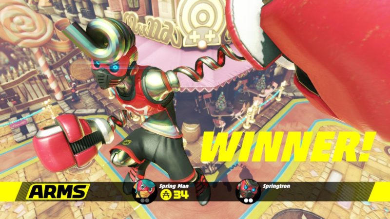 Arms Springtron victory