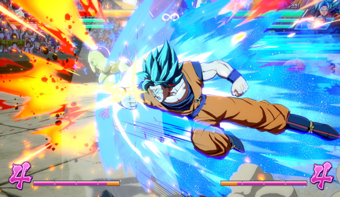 Dragon Ball FighterZ Sangoku en combat