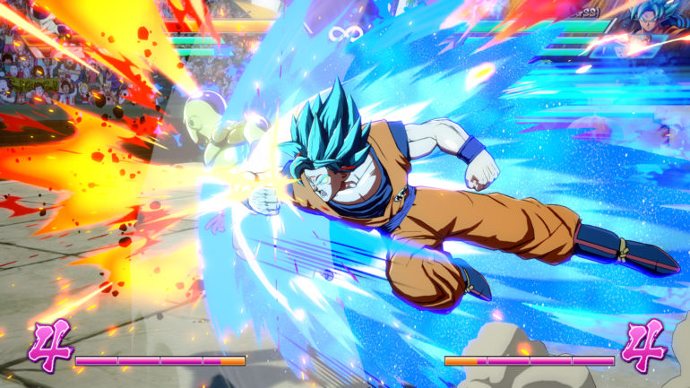 Dragon Ball FighterZ Sangoku en combat