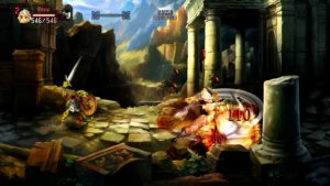 Dragon's Crown Pro barbare qui casse un visage