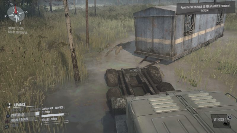 Test Spintires: MudRunner - Remorquage