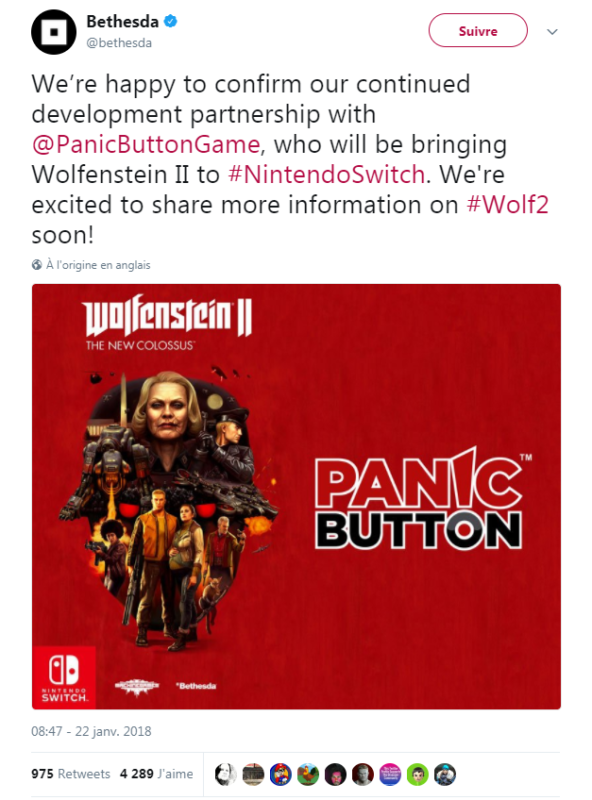 Wolfenstein II: the New Colossus - Panic Button