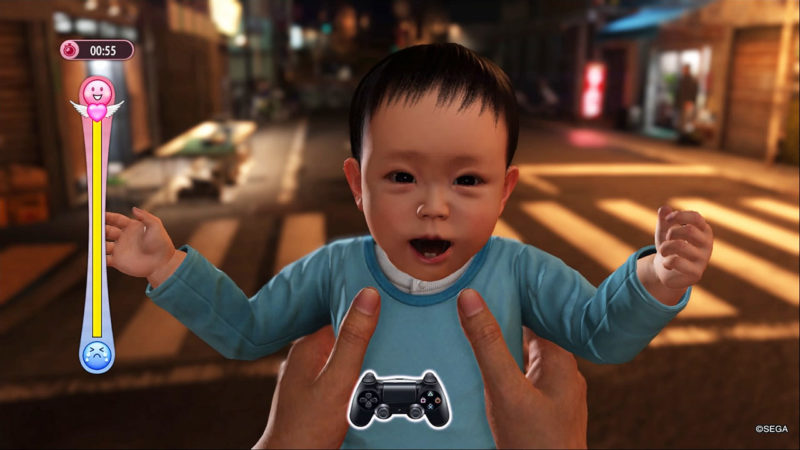 Yakuza 6: The Song of Life babysitting