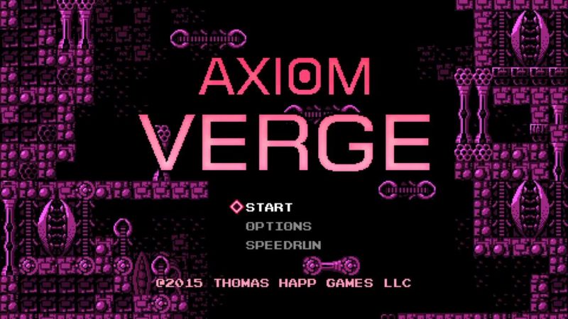 Axiom Verge - Title Screen