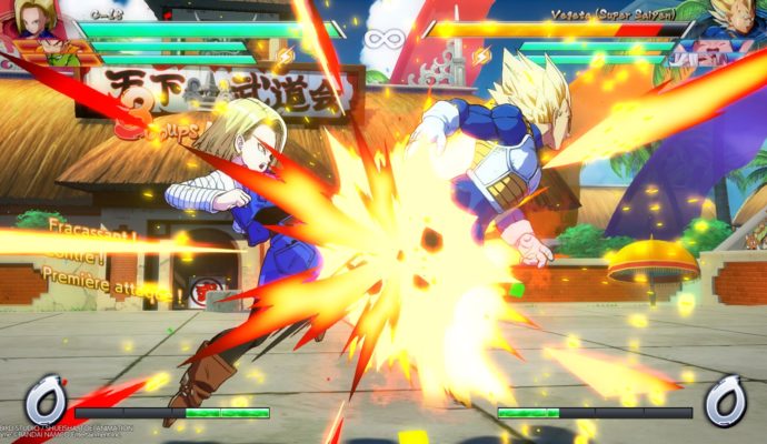 Dragon Ball FighterZ Vegeta se fait victimiser