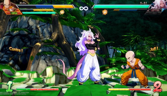 Dragon Ball FighterZ Krilin vs C21