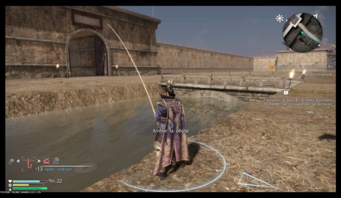 Dynasty Warriors 9 pêche