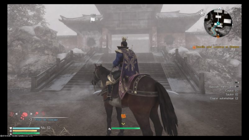 DYNASTY WARRIORS 9 personnage sur son cheval