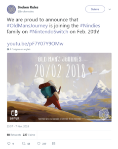 Old Man's Journey - tweet