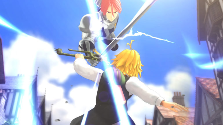 The Seven Deadly Sins: Knights of Britannia combat entre deux personnages