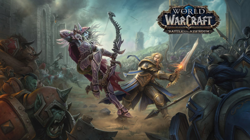 World of Warcraft: Battle for Azeroth poster représentant un combat