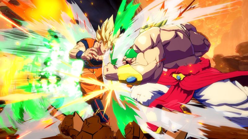 Dragon Ball FighterZ Broly vs Sangoku