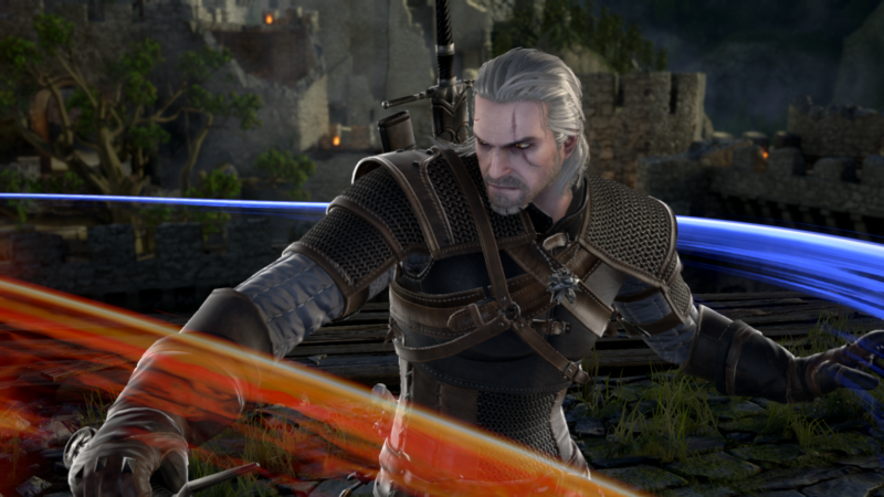 SoulCalibur VI Geralt de Riv lance un sort