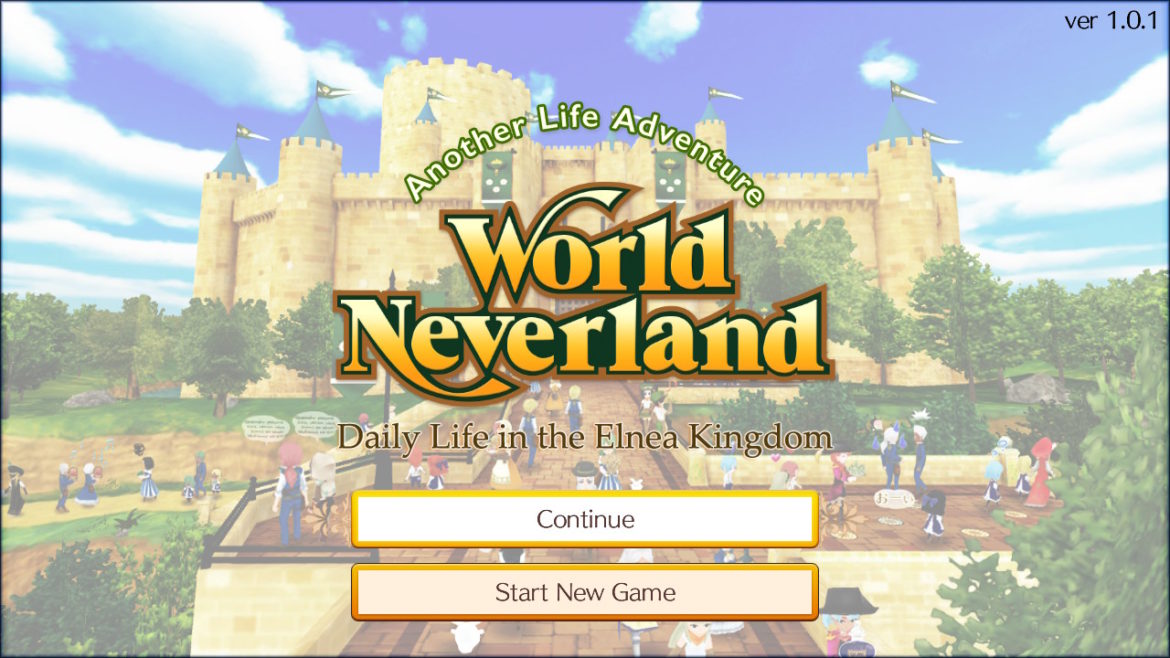 World Neverland: Elnea Kingdom - Ecran titre